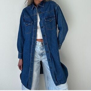Women's Blue Denim Utility Jacket